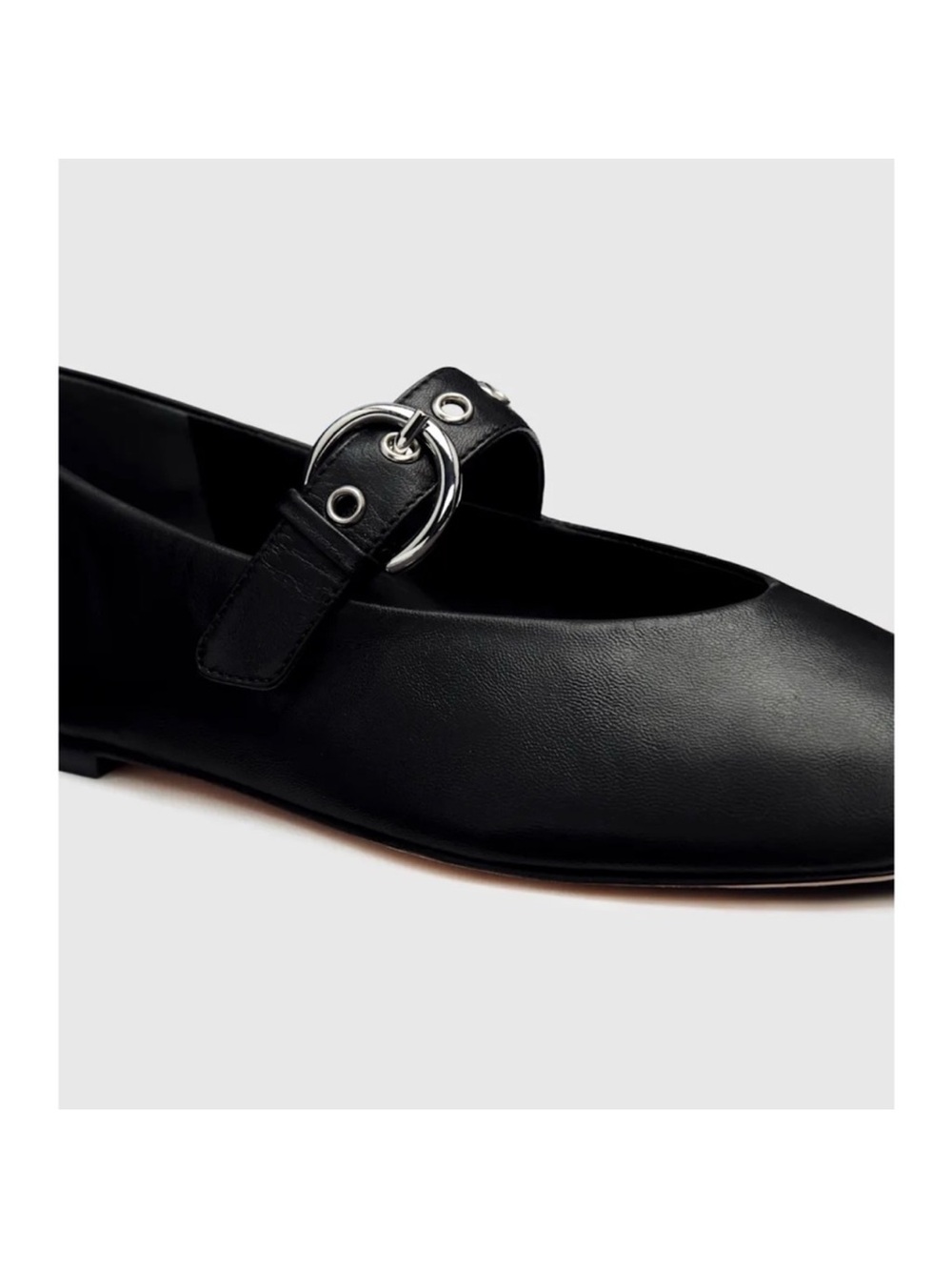 Reformation Bethany Ballet Flats Black Size 7 - Picture 11 of 12